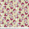 Tecido Tricoline Natal - Noel fundo Bege - 100%algodão Preço por Metro - 1