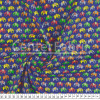 Tecido Tricoline Estampado Elefante Colorido Fdo Marinho Larg.150cm 100%Algodão. Conserv1-I/2-2/3-2/5-3/6-2 - 1
