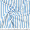 Tecido Tricoline Listrado 0,8cm Médio Azul Larg.150cm 100%Algodão. Conserv1-I/2-2/3-2/5-3/6-2 - 1