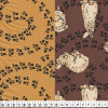 Tecido Tricoline estampa Páscoa Coelhos & Pegadas 100% algodão - 1