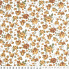 Tecido Tricoline Estampado Floral Medio Bege Larg.150cm 100%Algodão - 130gr/m² - 2