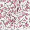 Tecido Tricoline Coleção Hello Kitty Heads Fdo Bco Larg.150cm 100%Algodão Conserv1-J/2-2/3-2/5-3/6-1 - 1