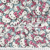Tricoline Estampado Coleção Hello Kitty Heads Fdo Azul Larg.150cm 100%Algodão Conserv1-J/2-2/3-2/5-3/6-1 - 1