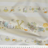 Tecido Tricoline Estampado Coleção Miffy Baby Faixa Bege 100%Algodão - 1