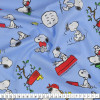 Tricoline Estampado Coleção Snoopy-Woodstock Fd Azul Larg.150cm 100%Algodão Conserv1-J/2-2/3-2/5-3/6-1 - 1