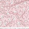 Tricoline Estampado Coleção Snoopy Fdo Rosa Larg.150cm 100%Algodão - 130gr/m² - 1