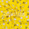 Tricoline Estampado Coleção Snoopy-Charlie Brown Fd Amarelo Larg.150cm 100%Algodão - 1