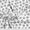 Tecido Bandana Caveira Preta e Fundo Branco Larg147cm 100% Algodão120gr/m2 Preço por Metro - 1