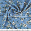 Tecido Viscose Estampada Floral Fundo Azul Larg 140cm 100%Viscose. 121gr/m² Conserv1-H/2-2/3-3/5-3/6-1 - 1