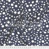 Tecido Viscose Estampa Bolas Brancas Fdo Marinho Larg 140cm 100%Viscose. 121gr/m² Conserv1-H/2-2/3-3/5-3/6-1 - 1
