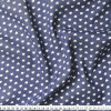 Tecido Viscose Denim Leve Estampa Coração Bco Fdo Marinho Larg.145cm 100%Viscose 90gr/m2 - 1