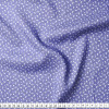 Tecido Viscose Denim Leve Estampa Bolinhas Bcas Fdo Azul Larg.145cm 100%Viscose 90gr/m2 - 1