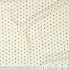 Tecido Viscose Flamê Estampa Bolinha Preta e Fundo Marfim Larg.140cm 100%Viscose 136gr/m2  des09cor214 - 1