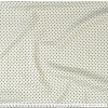 Tecido Viscose Flamê Estampa Bolinha Preta e Fundo Marfim Larg.140cm 100%Viscose 136gr/m2 des11cor214 - 1