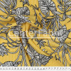 Tecido Viscose Listrado Amarelo Floral Larg.140cm 100%Viscose 106gr/m². Conserv1-N/2-2/3-2/4-3/6-1 - 1