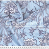 Tecido Viscose Listrado Azul Floral Larg.140cm 100%Viscose 106gr/m². Conserv1-N/2-2/3-2/4-3/6-1 - 1