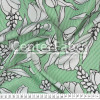 Tecido Viscose Listrado Verde Floral Larg.140cm 100%Viscose 106gr/m².Conserv1-N/2-2/3-2/4-3/6-1 - 1
