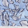 Tecido Viscose Listrado Azul Floral Larg.140cm 100%Viscose 106gr/m². Conserv1-N/2-2/3-2/4-3/6-1 - 1