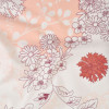 TECIDO PERCAL 200 FIOS ESTAMP FLORAL FDO ROSA LG 250cm 100%ALGODÃO des1527 - 1