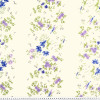 Tecido Percal 200 Fios Estampa Floral Lilás Fdo Cru Larg 250cm 100%Algodão des1844 - 1