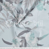 Tecido Percal 200 Fios Estampa Floral Fdo Azul Claro Larg 250cm 100%Algodão des2449 - 1