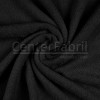 Tecido Atoalhado Felpudo Microfibra Preto Largura 145cm 100%Poliester  205gr/m2 - 1