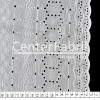 Tecido Laise Branca Larg.132cm - 142gr/m² 100% Algodão. Conserv1-I/2-2/3-2/5-3/6-1 - 1