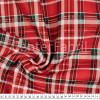 Feltro Estampa Natalino Xadrez Vermelho Larg 140cm 100%Poliester 200gr/m2 - 1