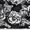 Tecido Mousseline Chiffon Estampado Branco e Preto Larg 147cm 100%Poliester.Conserv1-N/2-2/3-2/4-5/5-3/6-1 - 1