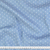 Tecido Jeans Leve Chambray Washed Estampa Pingente Largura 150cm 100%Algodão desD10- 153gr/M² - 1