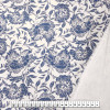 Tecido Brim Mali c/Elastano Estamp  Denin Floral Indigo Larg 160cm 99%Algodão1%Elastano 337,7 gr/m2 - 1