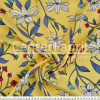 Tecido Rústico Estampado Floral Fdo Amarelo Largura 147cm 100%Poliester 168gr/m2 - 1