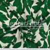 Tecido Rústico Estampado Folhas Fdo Marfim Largura 147cm 100%Poliester 168gr/m2 - 1