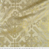 Tecido Jacquard c/Fio Metal  p/ Casula e Paramentos Dourado Larg 147cm 88%Poliester 12%Outras Fibras - 1