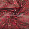 Tecido Paetê Laminado Vermelho e fundo Preto 100% poliester Larg.100cm -- Conserv 1-P/2-2/3-2/5-4/6-8 - 1