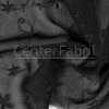 Tecido Chiffon Bordado Preto Largura 150cm 100%Poliester  - 1