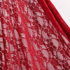 Tecido Renda c/ Elastano Vermelho Escuro Import Largura150cm 90%Poliamida/10%Elastano - 1
