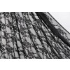 Tecido Renda c/ Elastano Preto Import Largura150cm 90%Poliamida/10%Elastano - 1