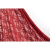 Tecido Renda Vermelho Escuro Import Largura135cm 70%Poliamida 30%Algodão - 2