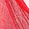 Tecido Renda Vermelho Importada Largura 150cm 80%Poliamida 20%Algodão - 1