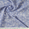Tecido Laise Estampada Floral Branco Fdo Azul Larg.130cm  100%Algodão 95gr/m²  - 1