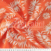 Tecido Laise Estampada Floral Branco Fdo Coral Larg.130cm  100%Algodão 95gr/m²  - 1