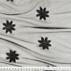 Tecido Tule Bordado Preto -Barrado 2 Lados- Largura 140cm 100%Poliamida 90gr/m2. Conserv1-P/2-2/3-3/5-3/6-1 - 1