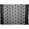 Tecido Tule Bordado Preto -Barrado 2 Lados- Largura 140cm 100%Poliamida 90gr/m2. Conserv1-P/2-2/3-3/5-3/6-1 - 2