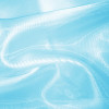 Organza Cristal Azul Turquesa com brilho Lg.147cm 100%Poliester - 1