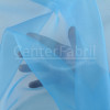 Organza Cristal Azul Turquesa com brilho Lg.147cm 100%Poliester - 1