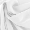 Tecido Chiffon Acetinado Branco Larg 145cm 100%Poliester - 1