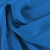 Tecido Chiffon Acetinado Azul Blue Royal Larg 145cm 100%Poliester - 1