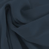 Tecido Chiffon Acetinado Azul Marinho Navy Larg 145cm 100%Poliester - 1