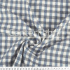 Tecido Reciclado Xadrez Jeans e Marinho Largura 140cm 71%Algodão 28%Poliester 1%Elastano Conserv 1-H/2-2/3-3/4-4/5-2/6-1 - 1